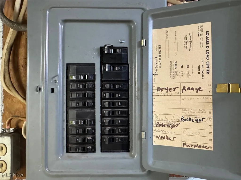Utility room featuring electric panel