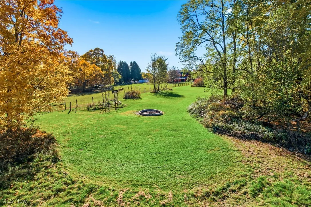 Expansive yard, fire pit, & nature