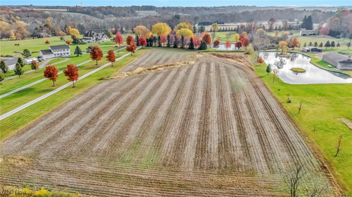 Drone / aerial view of a nearby body of water