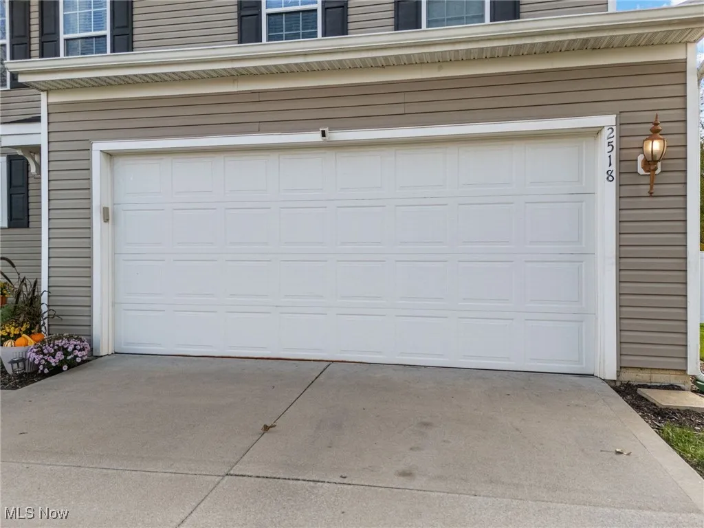 Garage with driveway