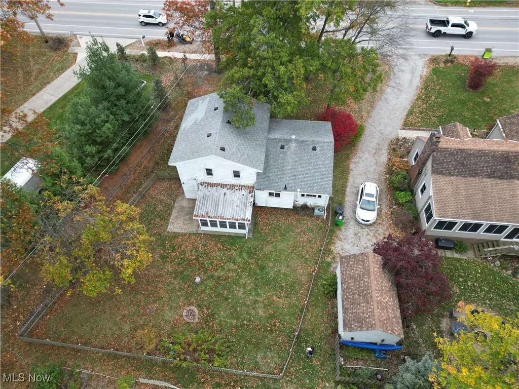 View from above of property
