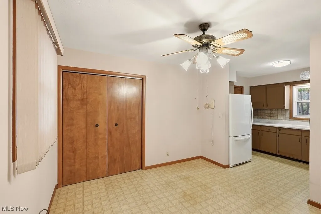 Dinette area with large pantry