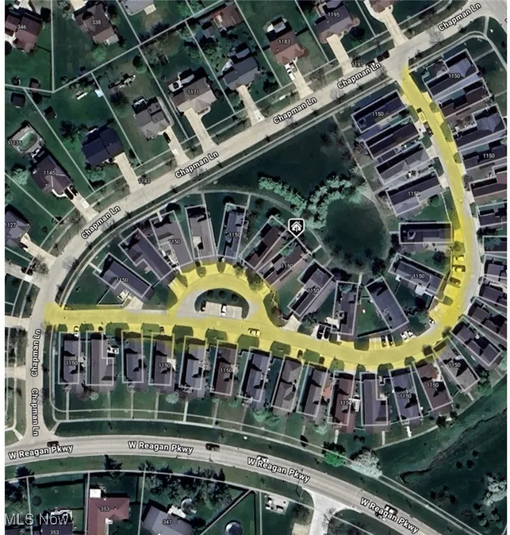 Aerial overview of property's location