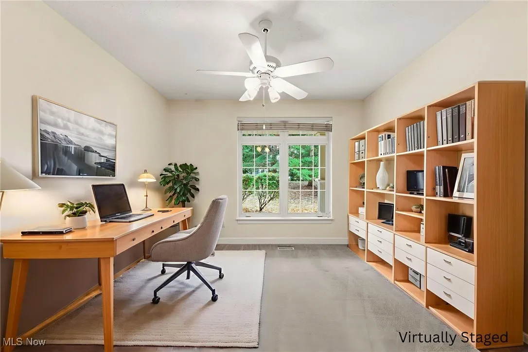 Virtual staged as an office