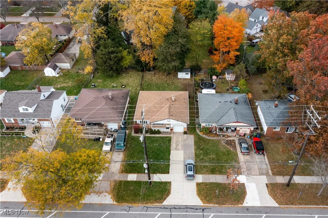 Aerial view of home