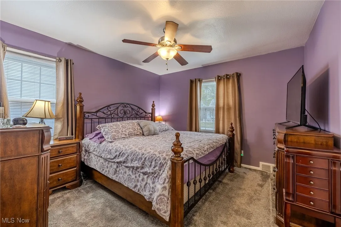 One of two first floor bedrooms. New carpeting