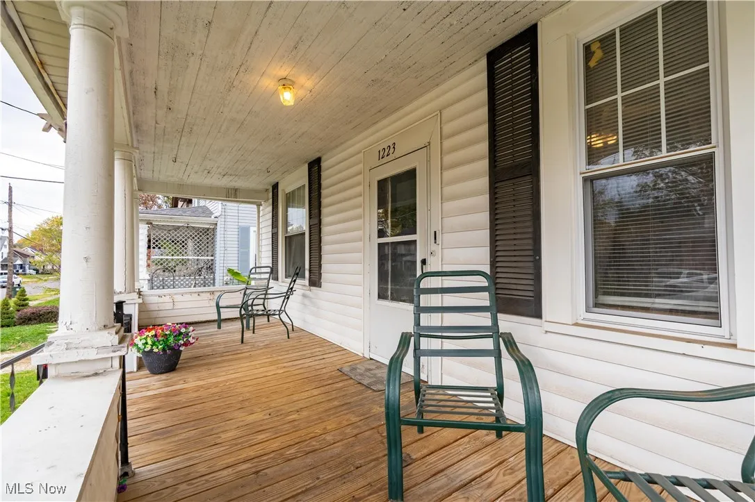 View of wooden porch