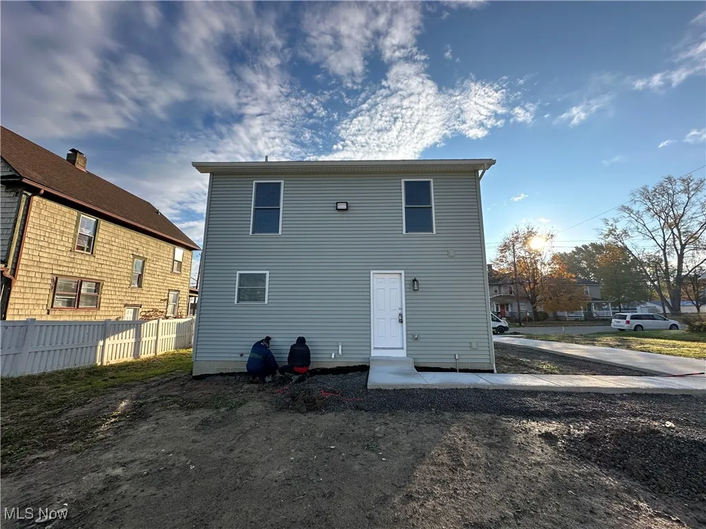 Rear view of property