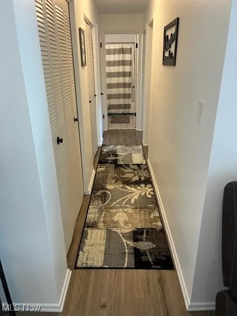 Wall of closets is perfect storage