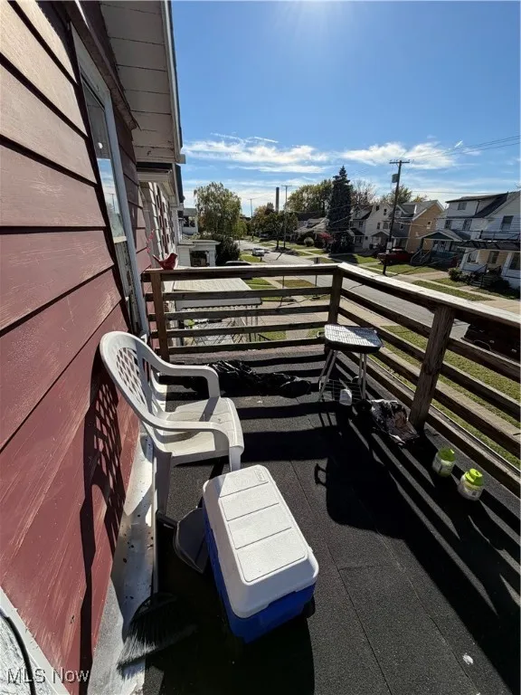 Balcony with a residential view