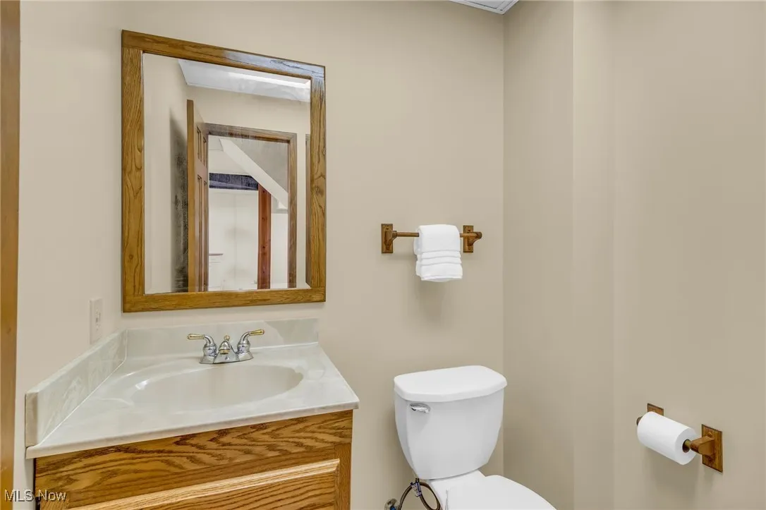 Half Bath on Lower Level