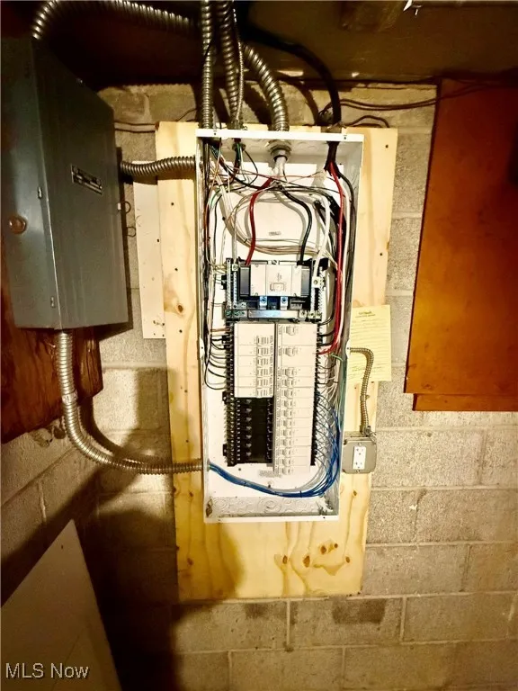 Utility room with electric panel