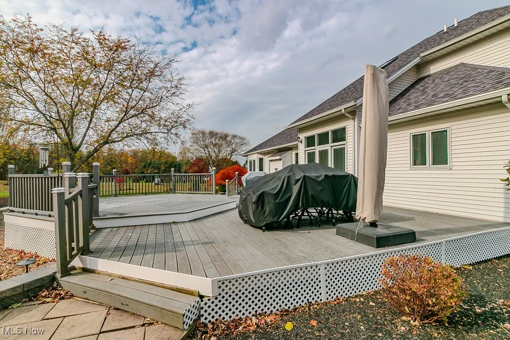 Deck with grilling area