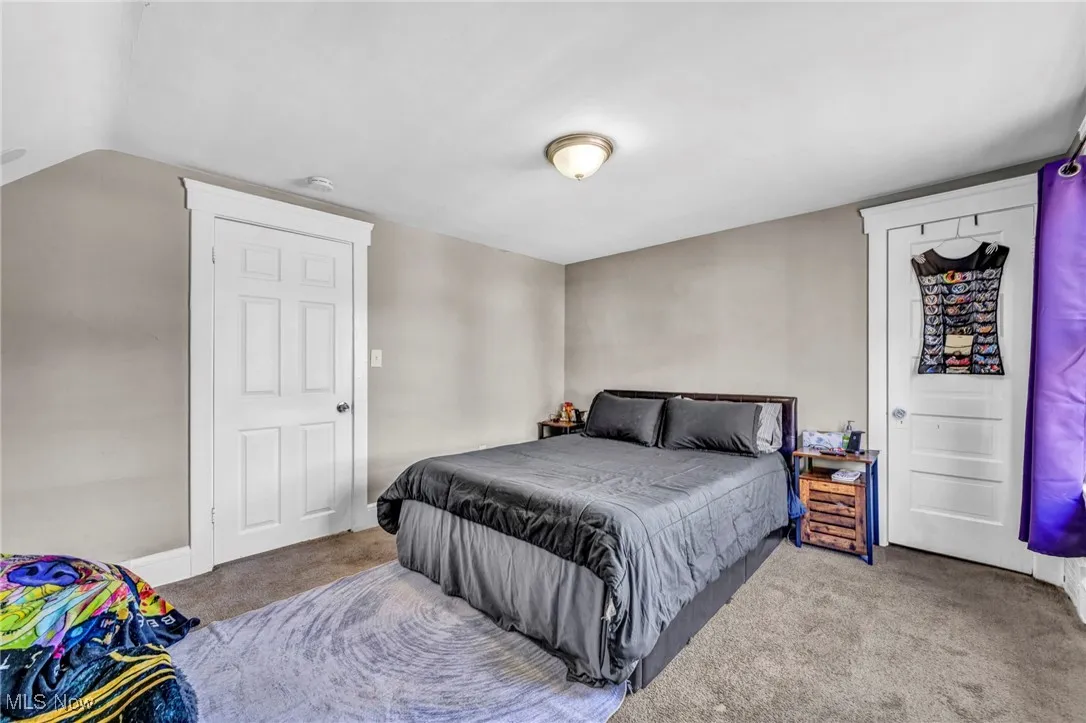 Bedroom featuring carpet floors