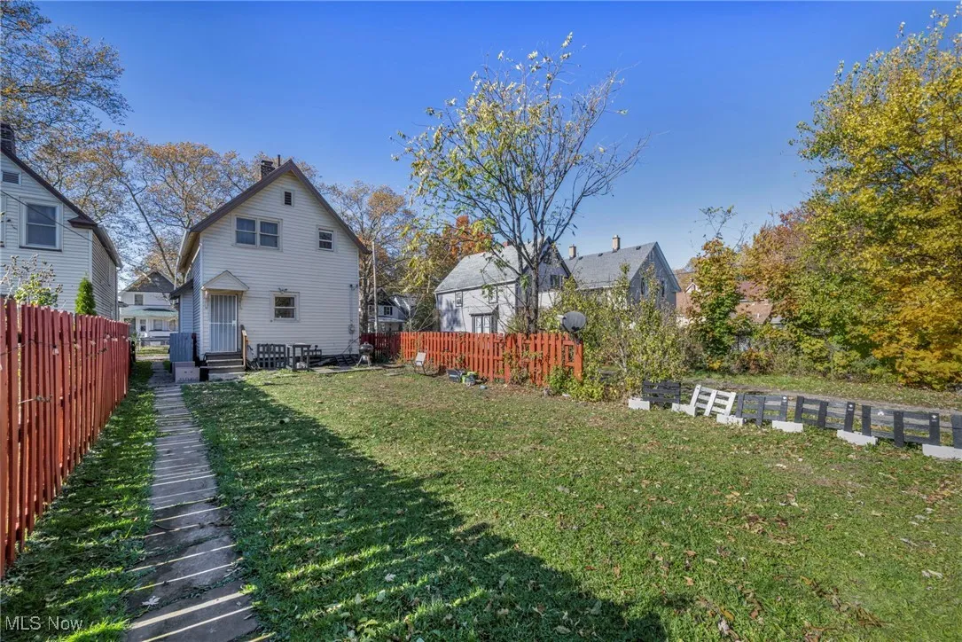 Rear view of property