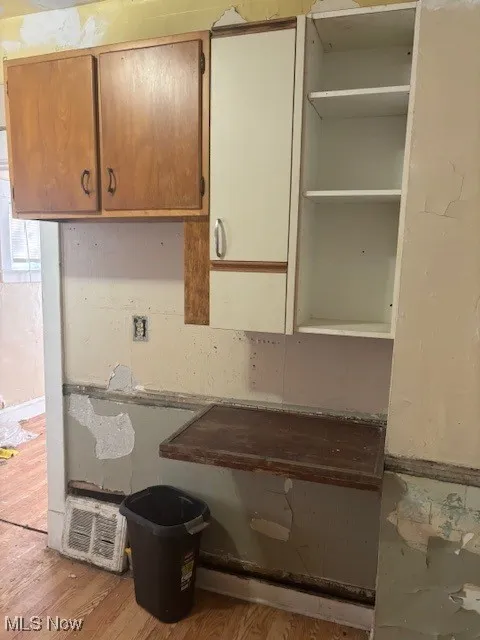 Kitchen with hardwood floor