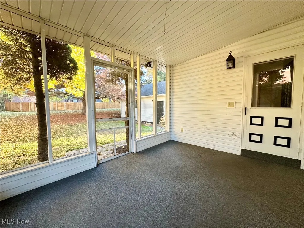back screened in patio ...