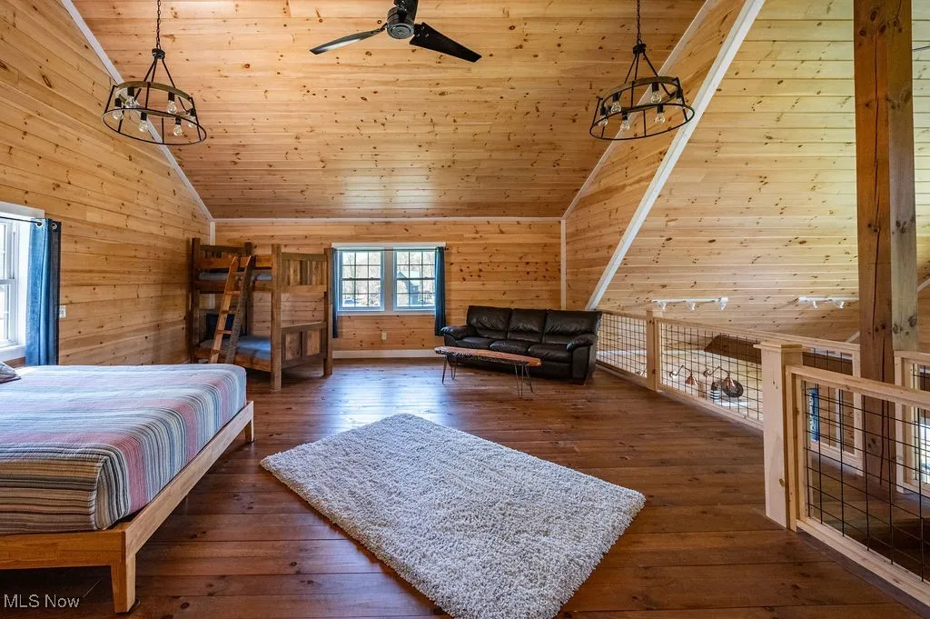 Loft overlooking the open main level