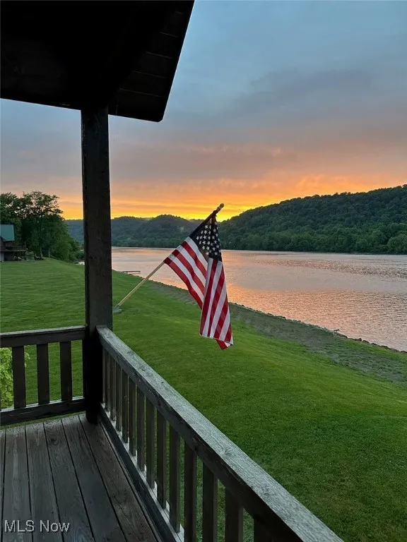 Beautiful evening view of river.