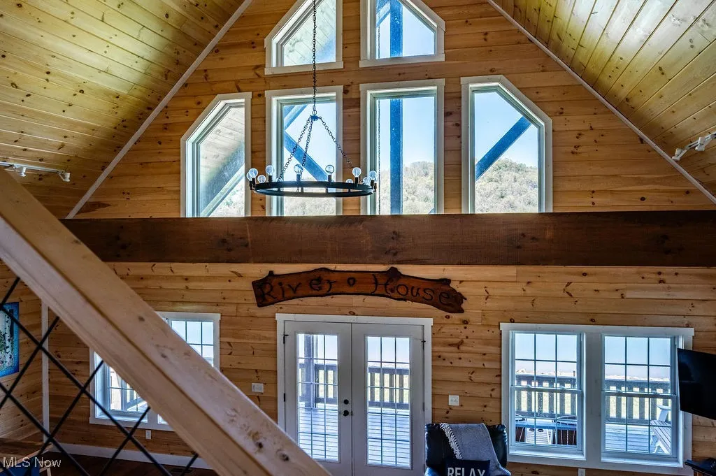 View from steps to loft area.