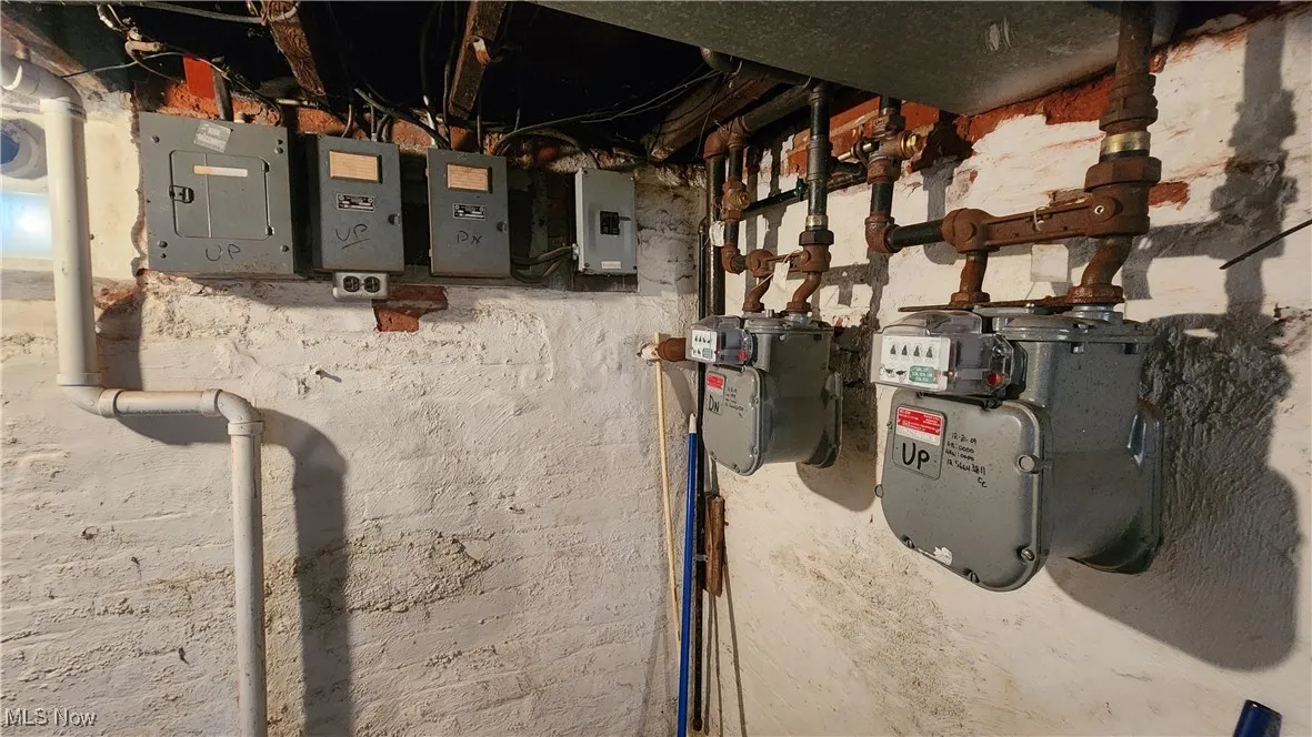 Separate electric and gas meters