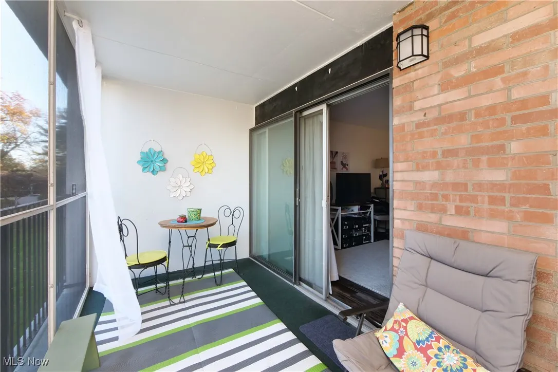 Balcony with a sunroom