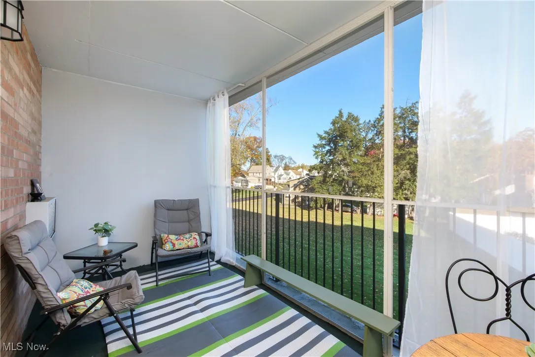 Balcony with a residential view