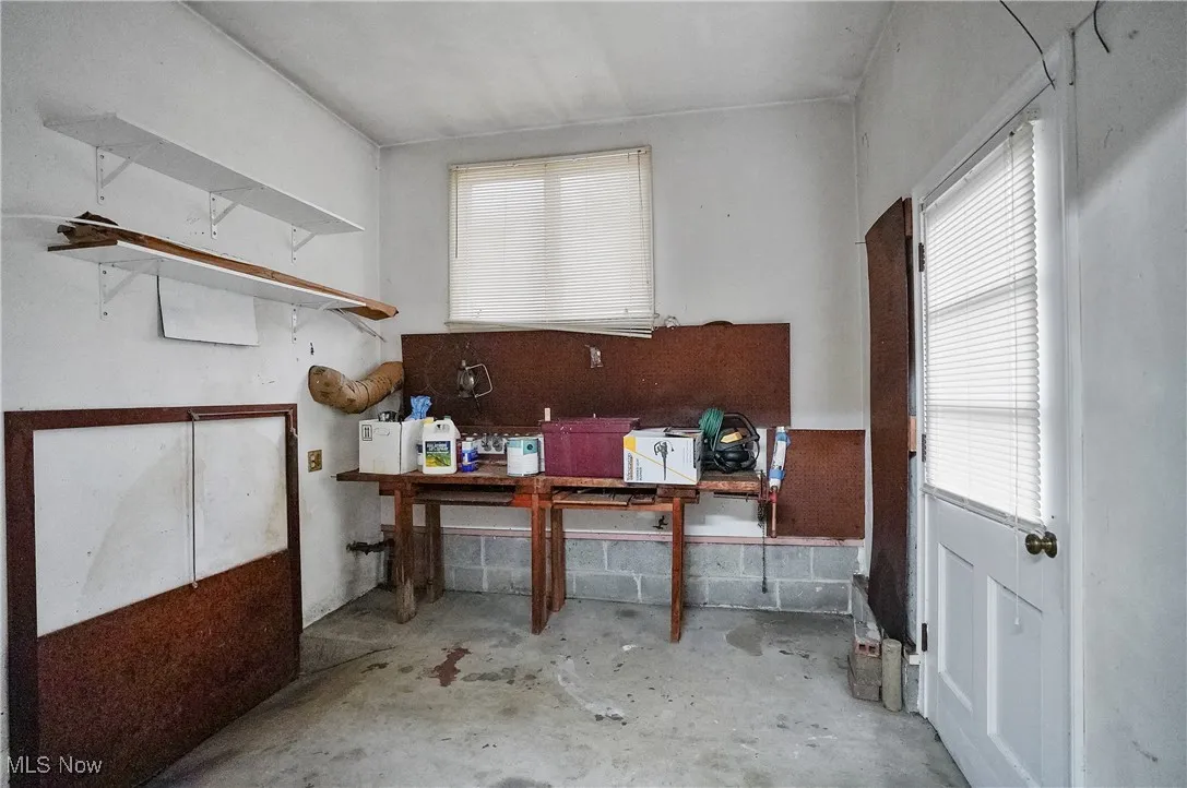 Room off of the attached garage.