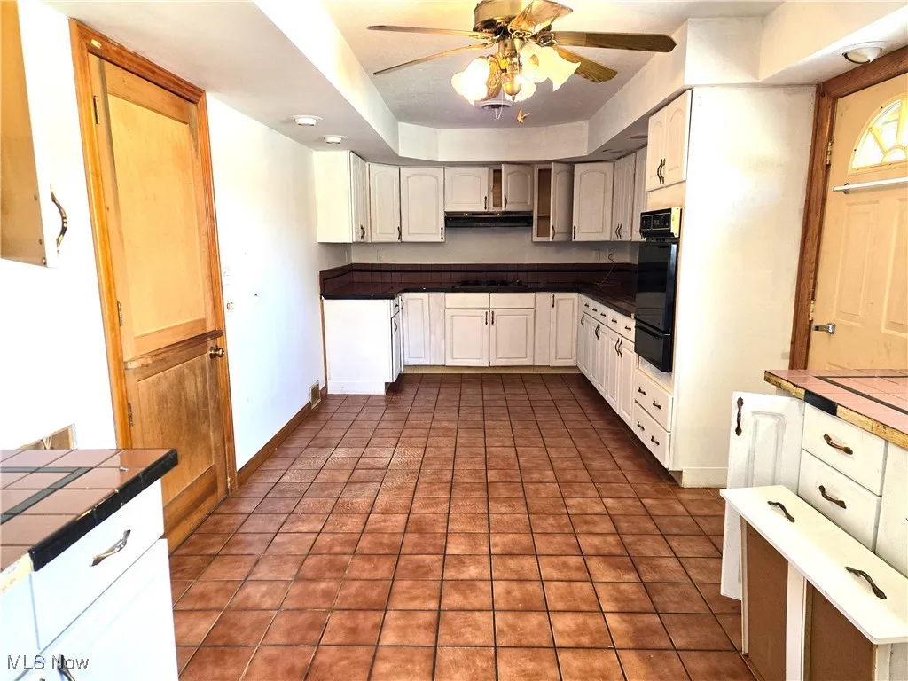View of kitchen from sink area.