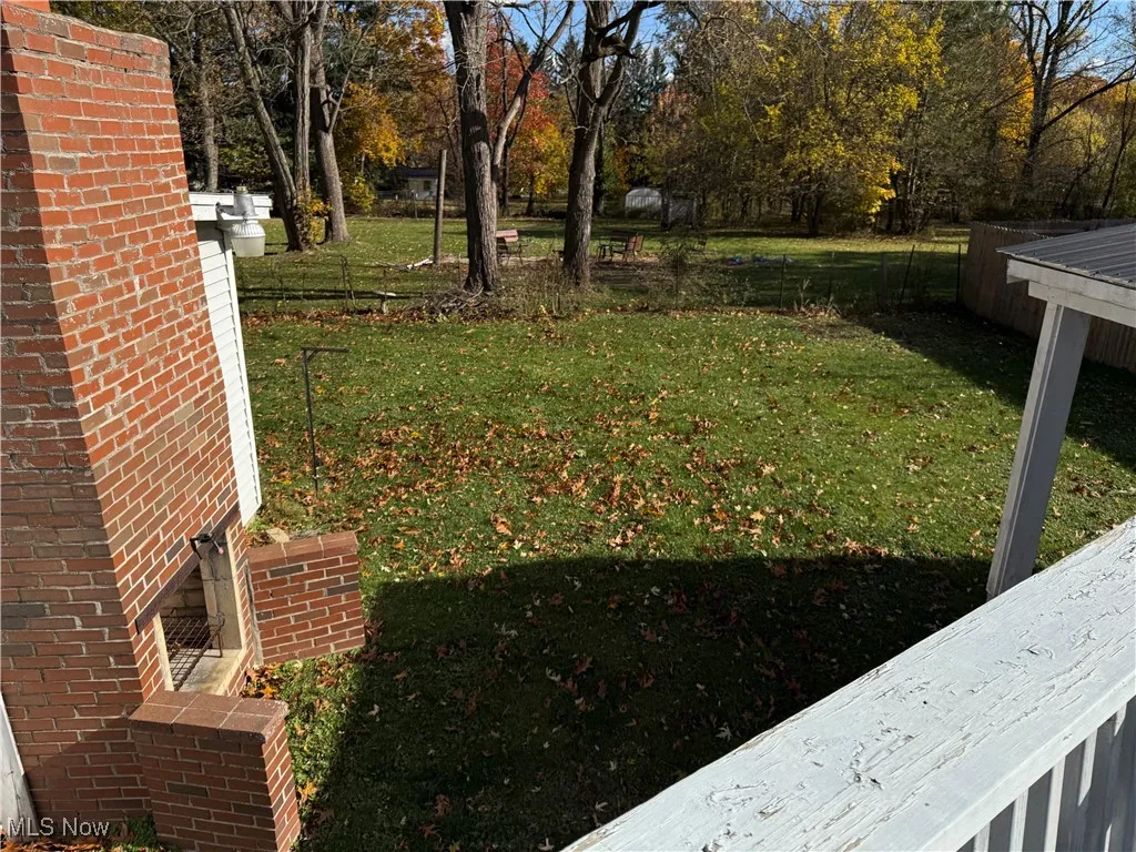 Brick outdoor fireplace