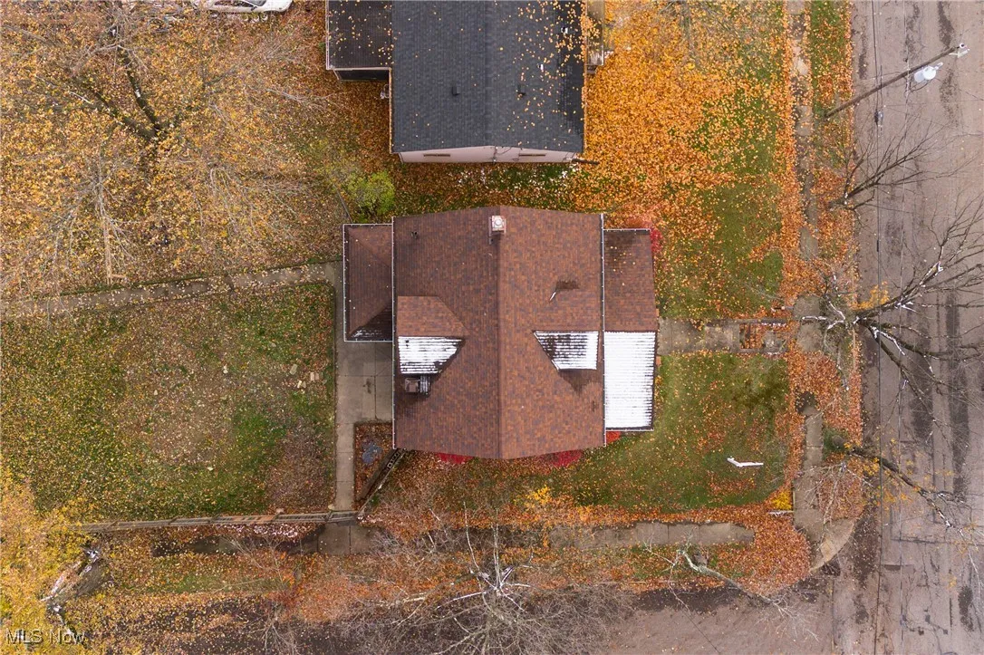 View from above of property