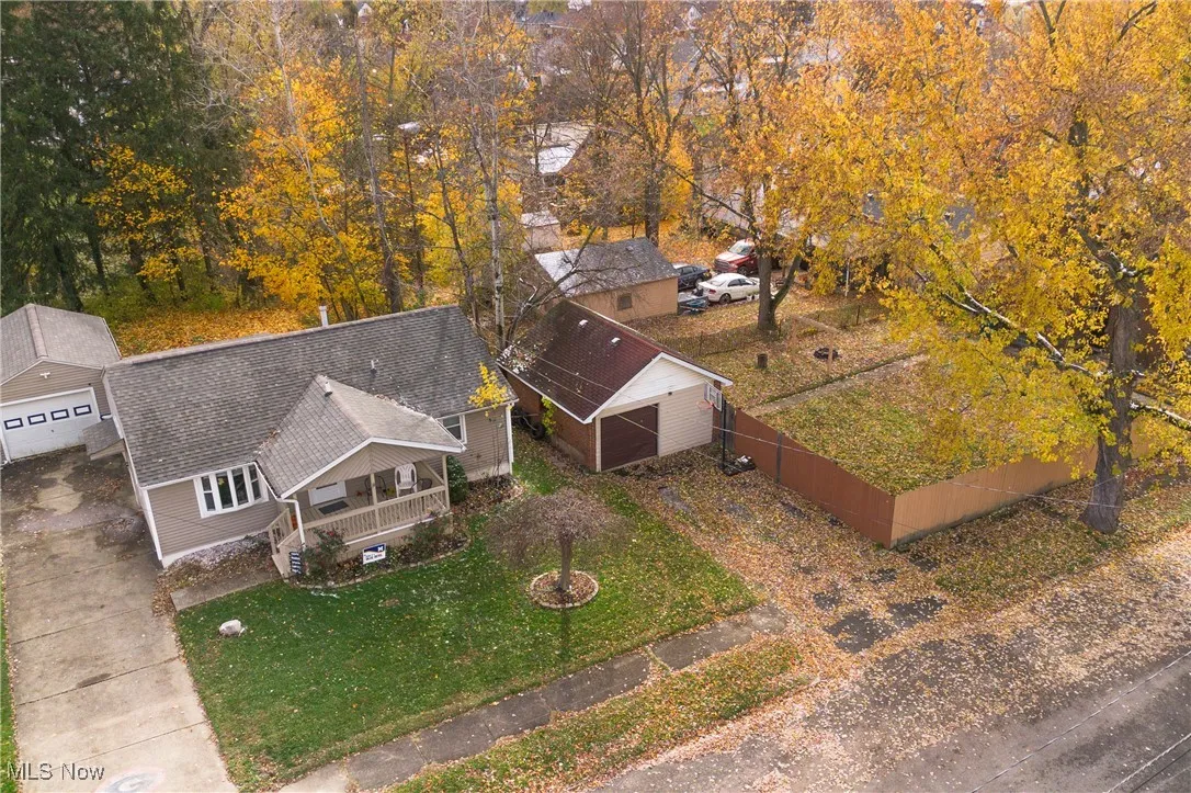 View from above of property