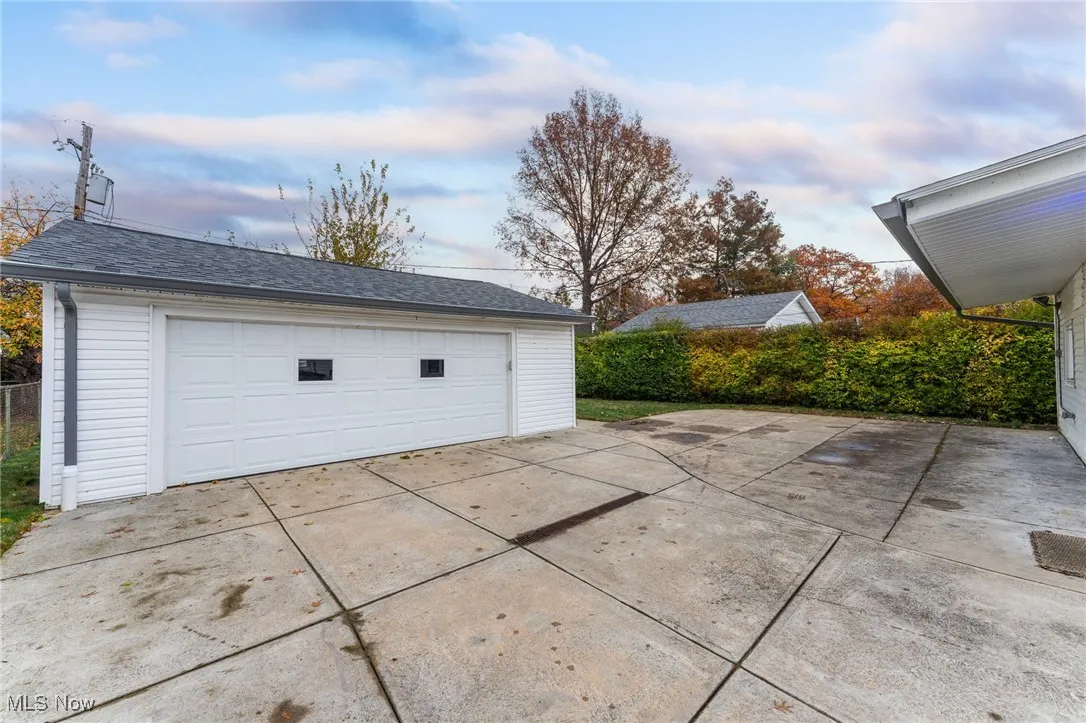 Two and a half car garage!