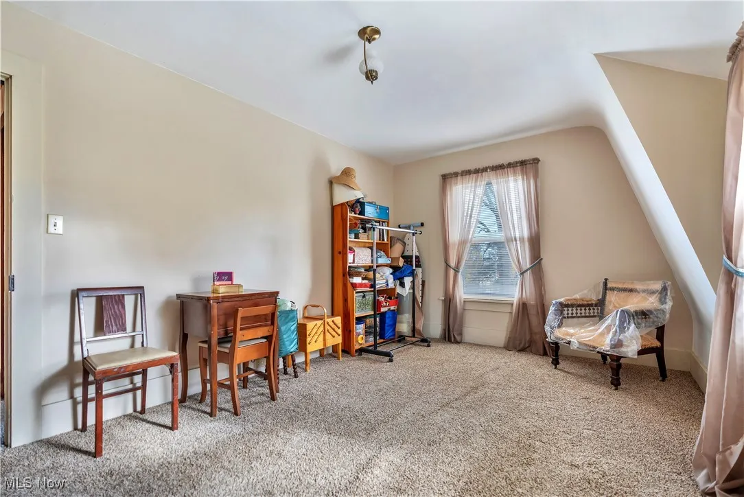 Upstairs bedroom #3 with carpet