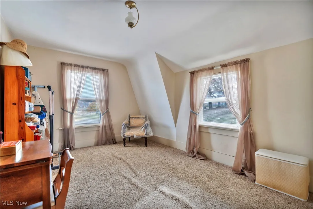 Upstairs bedroom #3 with carpet