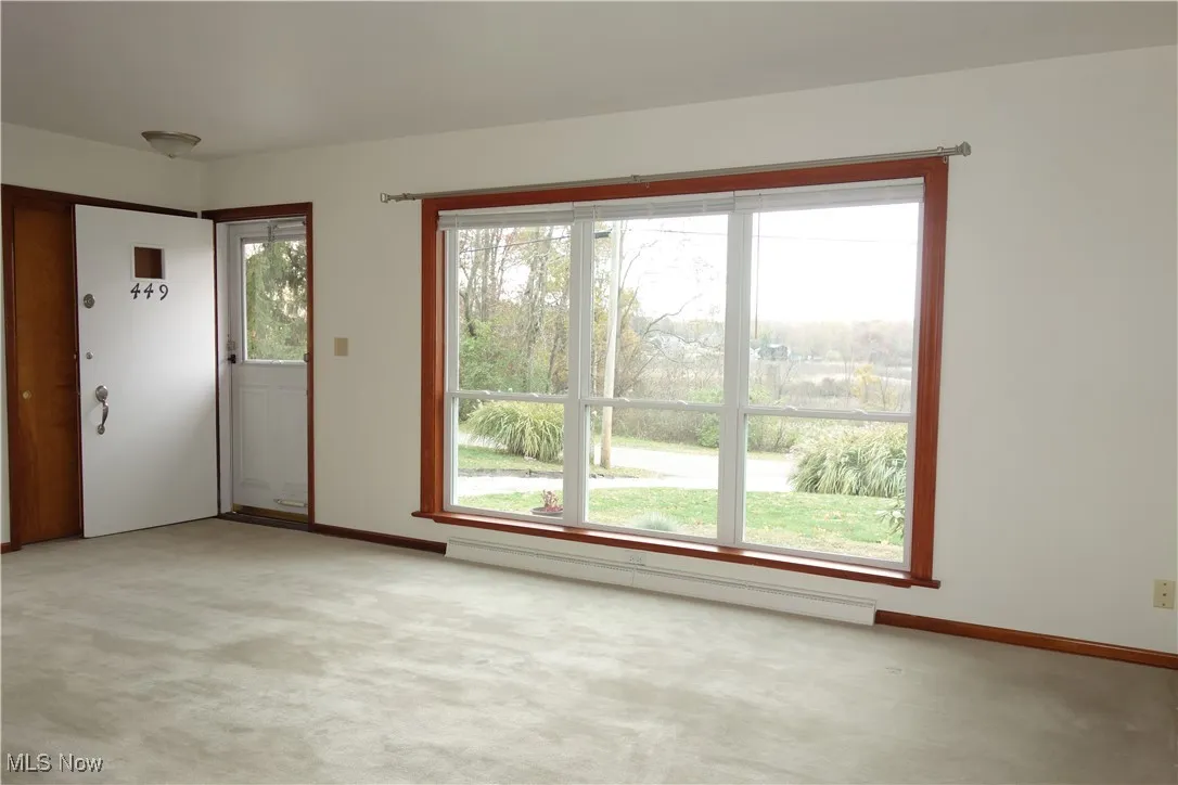 Living room w/new Double Hung Windows
