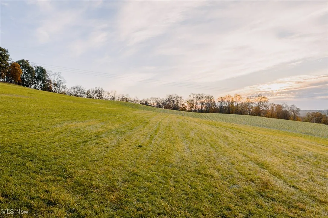 View of green lawn with a view of rural / pastoral area