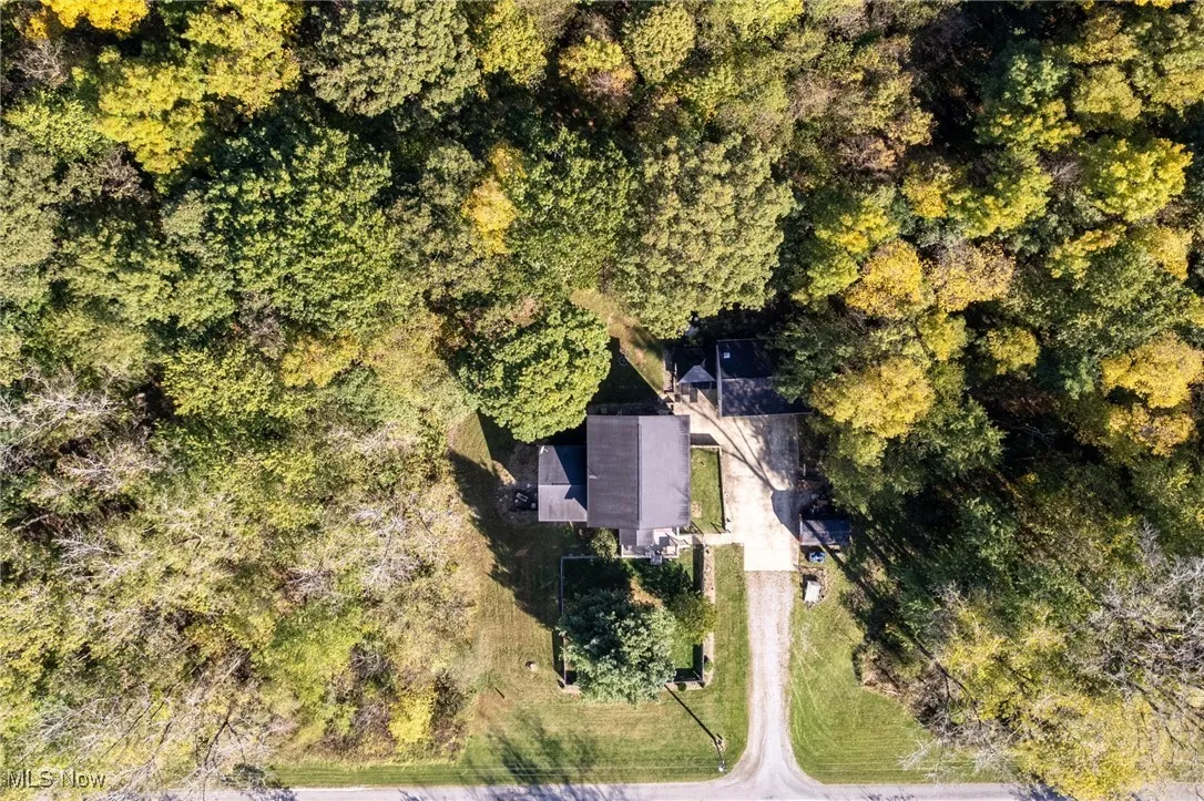 View from above of property