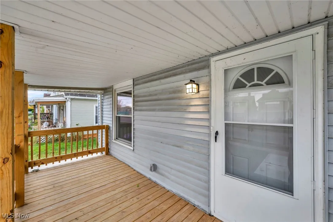 View of wooden terrace