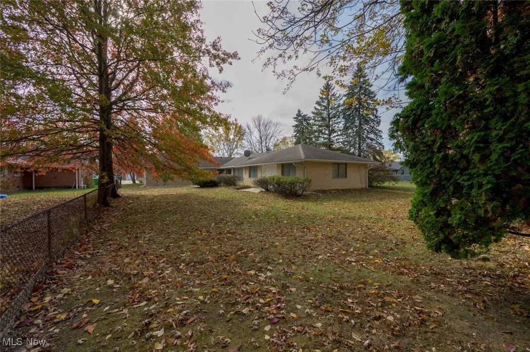 View of house from the back corner of the yard.