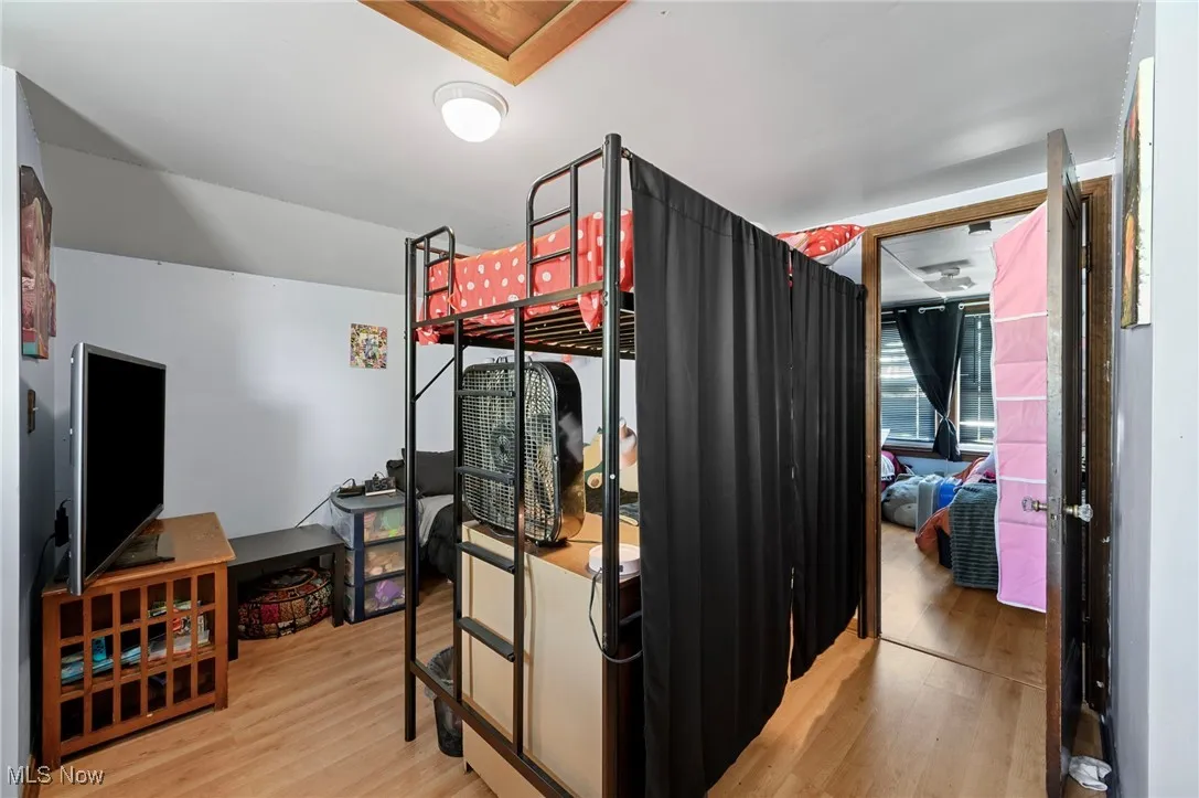 Bedroom featuring light wood finished floors