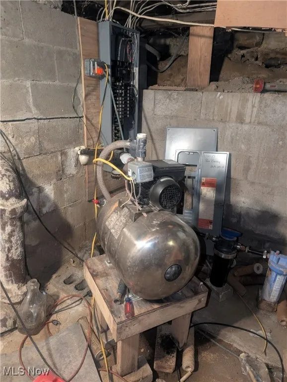 Utility room featuring electric panel