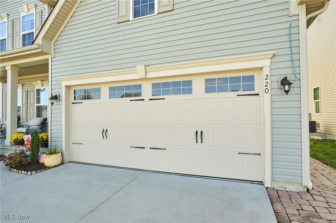 Garage with driveway