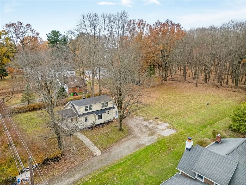 View from above of property
