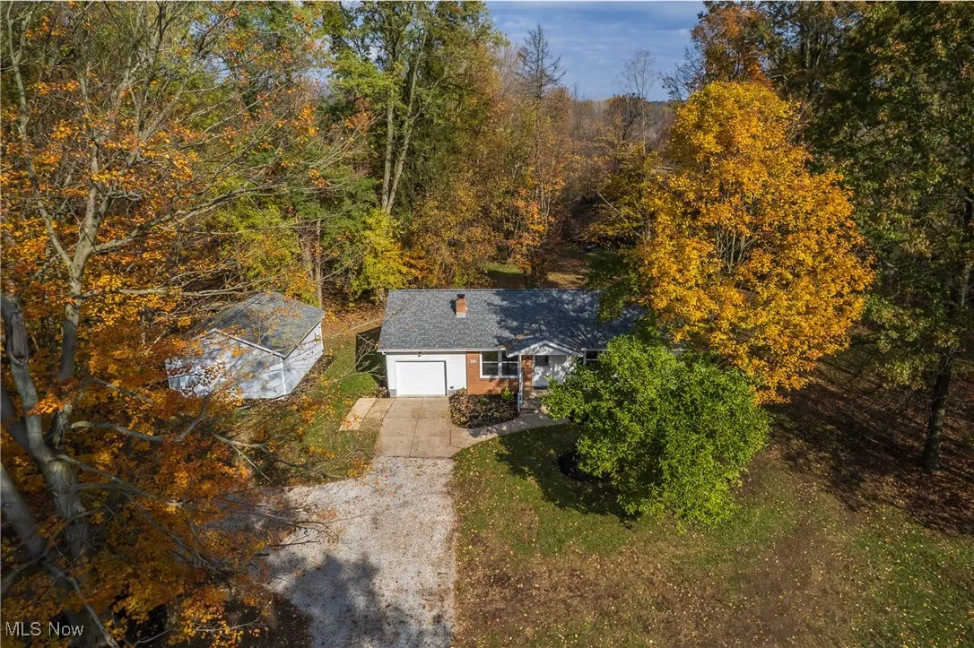 Aerial view of property