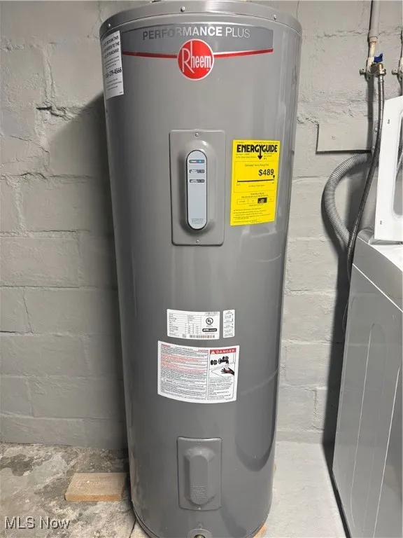 Utilities with electric water heater