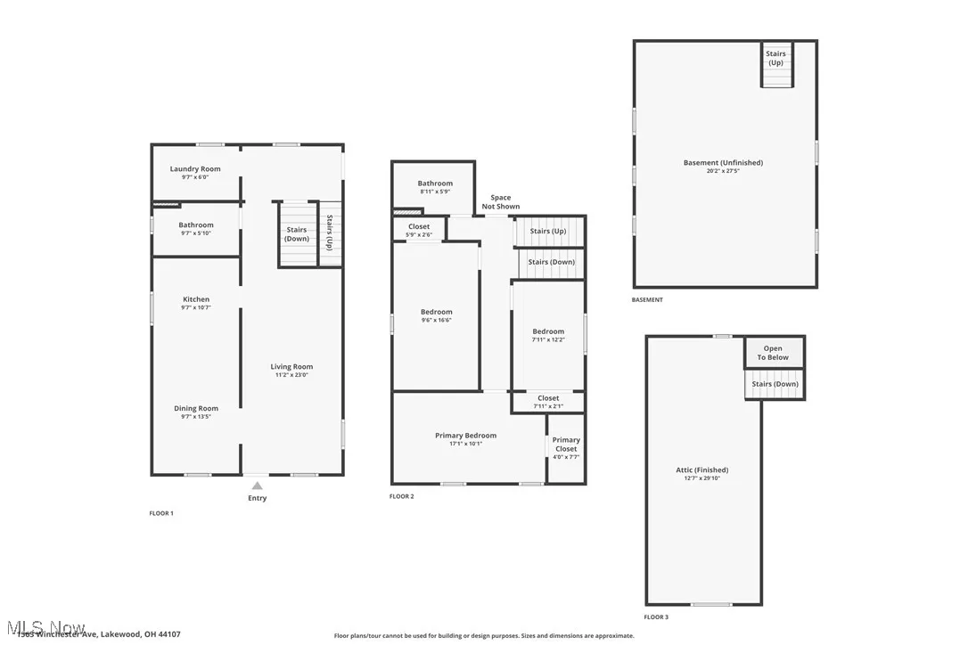 1563 Winchester Avenue, Lakewood, Ohio 44107,MLS Now Listing ID