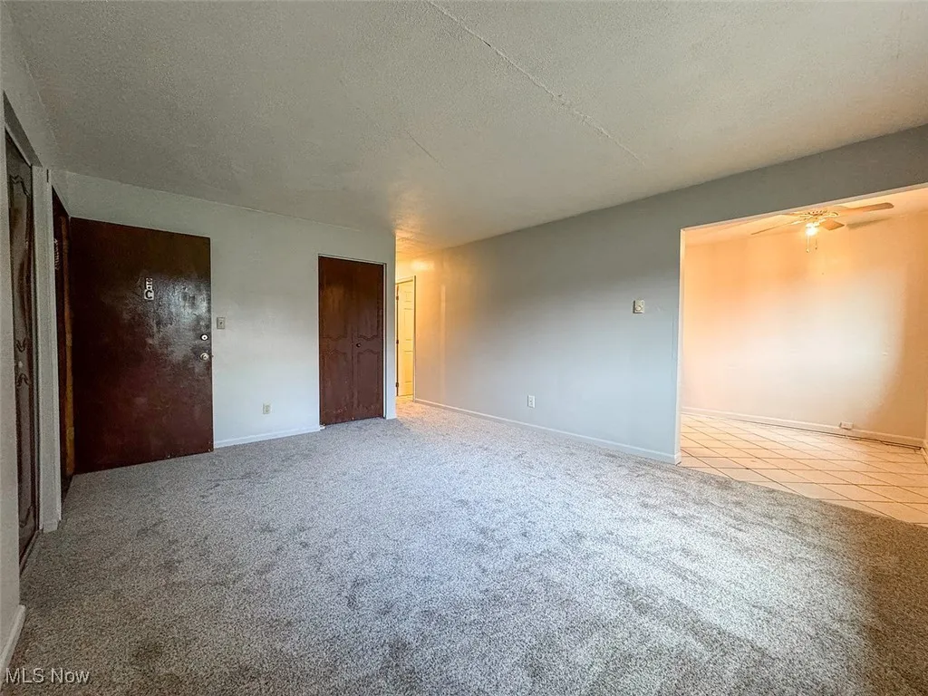 Living room area in unit