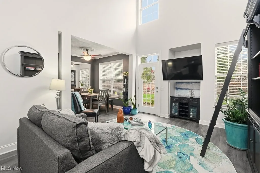 Great Room with View of Dining Room