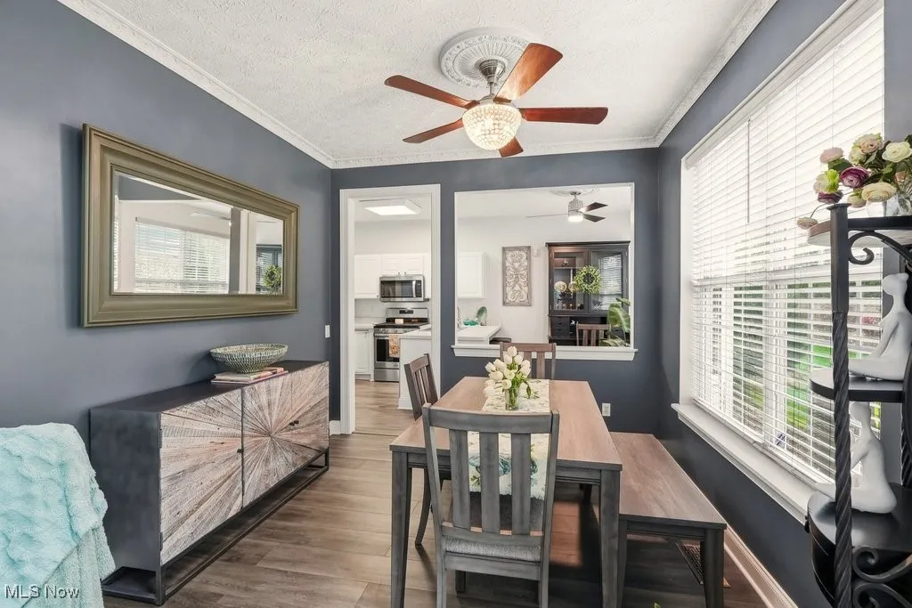 Dining Room with View of Kitchen